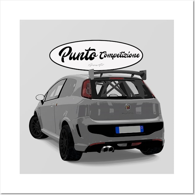 Punto Competizione Bianco Back Wall Art by PjesusArt